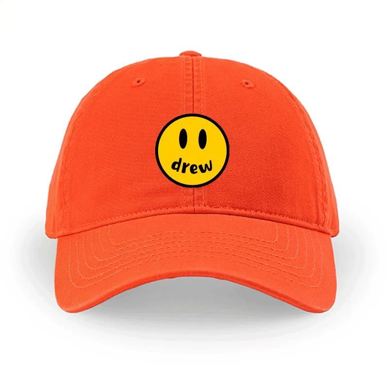 Drew House Cap Four Seasons Men's Women's Baseball Cap Casual Wash Embroidered Curved Brim Bowler Sun Hat