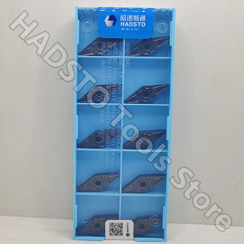 

100pcs VNMG160408-BF HS7125 VNMG332 VNMG160408 HADSTO CNC carbide inserts Turning inserts For Steel, Stainless steel, Cast iron