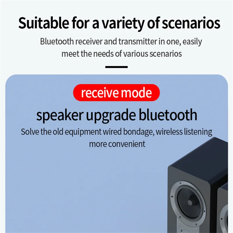 2-in-1 Bluetooth 5.4 Audio Receiver Transmitter AUX/RCA/TF/USB Digital Display Wireless Adapter Converter Remote Control