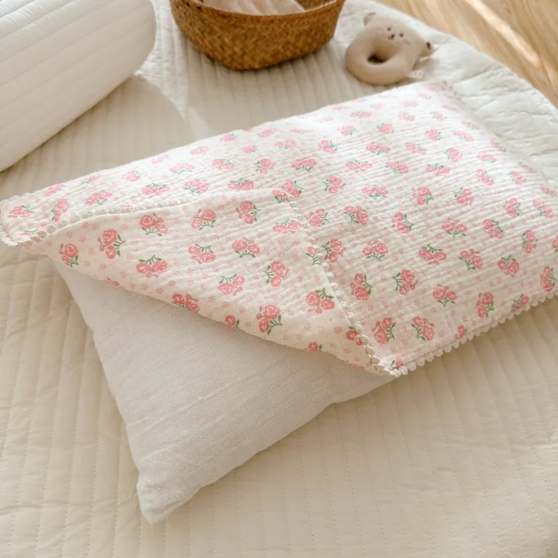 Children Cartoon Bear Bedding Pillow Cover Decorative Kids Baby Cushion Pillow Cotton Baby Case for Newborn