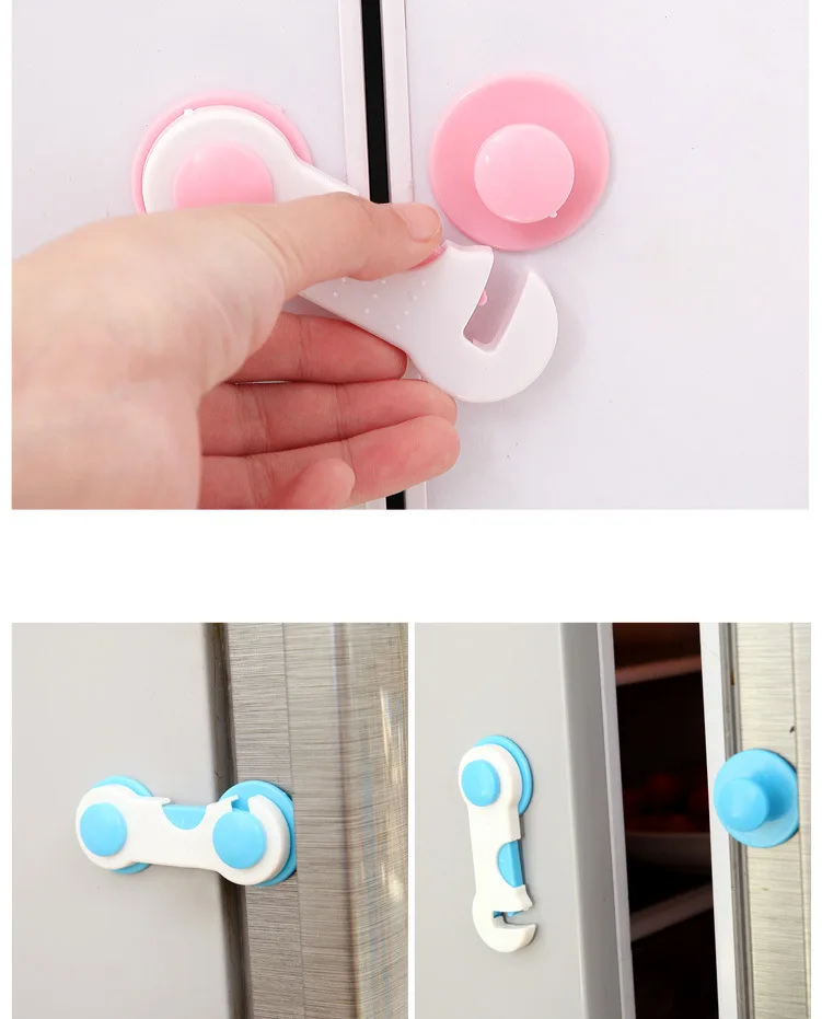 2pcs Kids Security Cabinet Lock Children Anti-pinch Safety Protection Buckle Children's Safety Security Protector Baby Care cabinet lock child lock safety lock