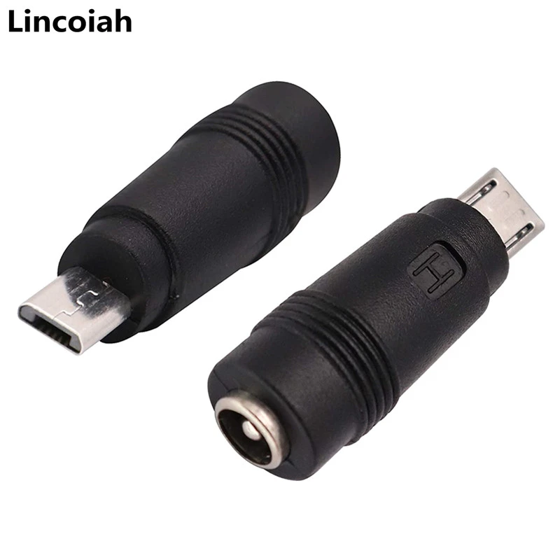 DC 5,5*2,1mm hembra a Micro USB macho de corriente Jack Micro USB a 5,5*2,1mm M/F cargador adaptador - AliExpress