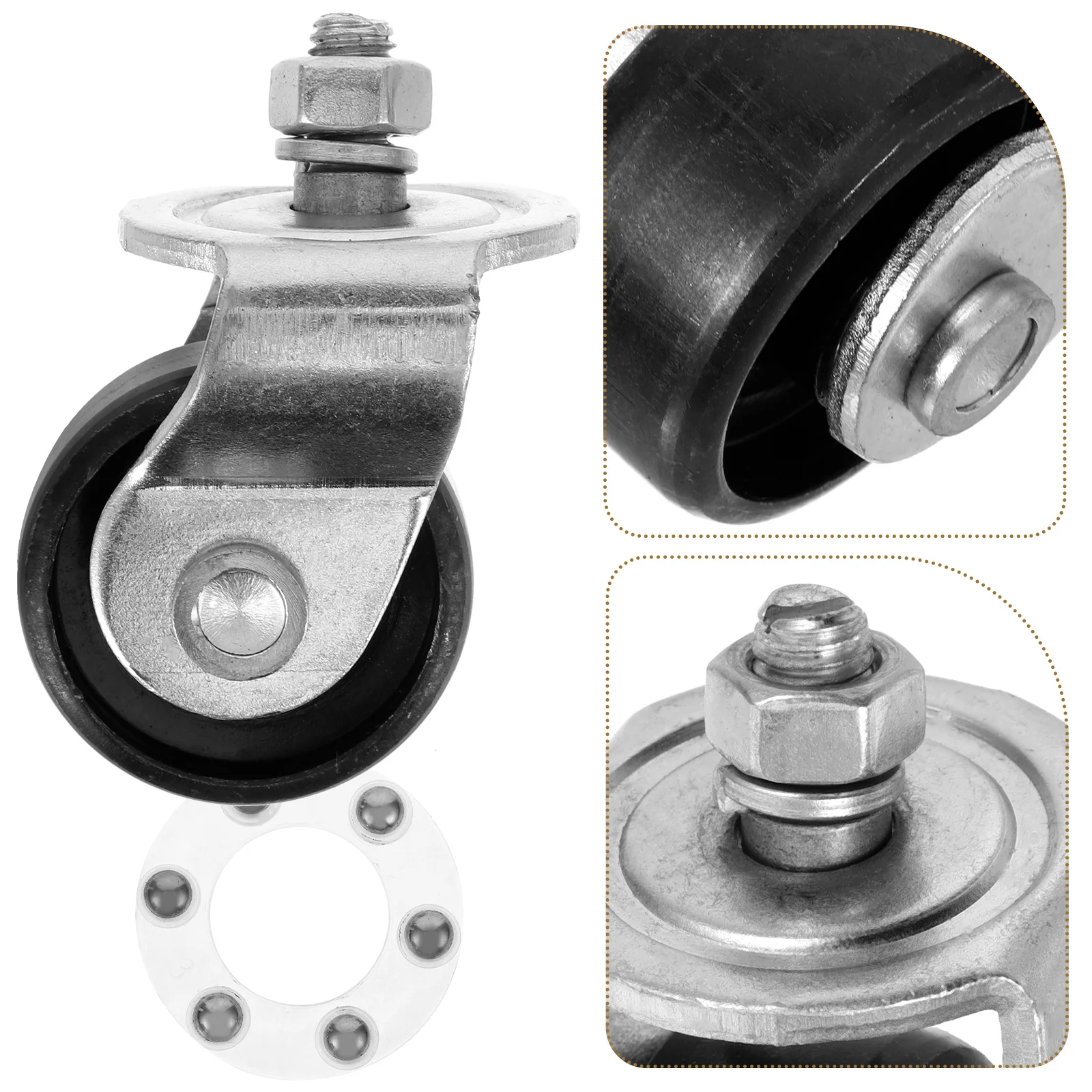 Car Floor Jack Front Wheel Shelf trailer caster wheel Horizontal Caster Wheels Travel Casters Pulleys