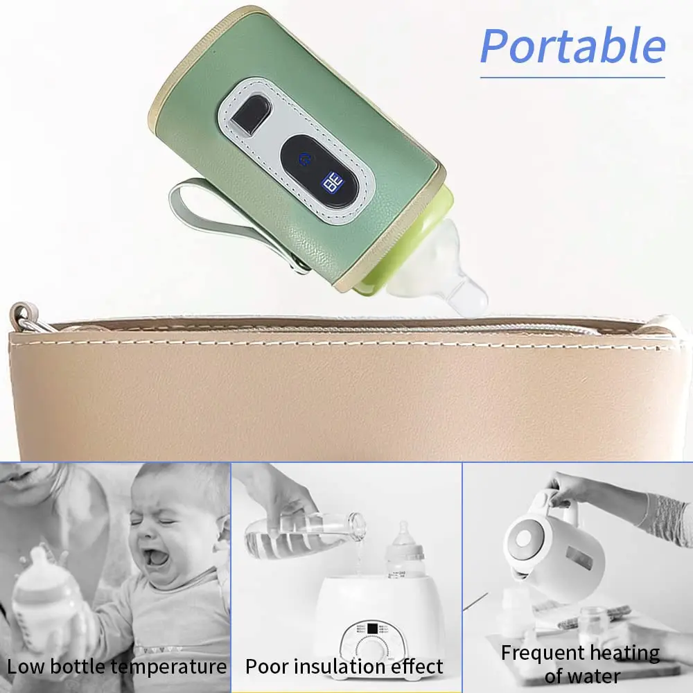 USB Milk Water Bottle Warmer for Breastmilk and Formula with Led Display 5 Temperature Adjustable Baby Milk Warm Keeper bottle warmer,milk bottle heater
