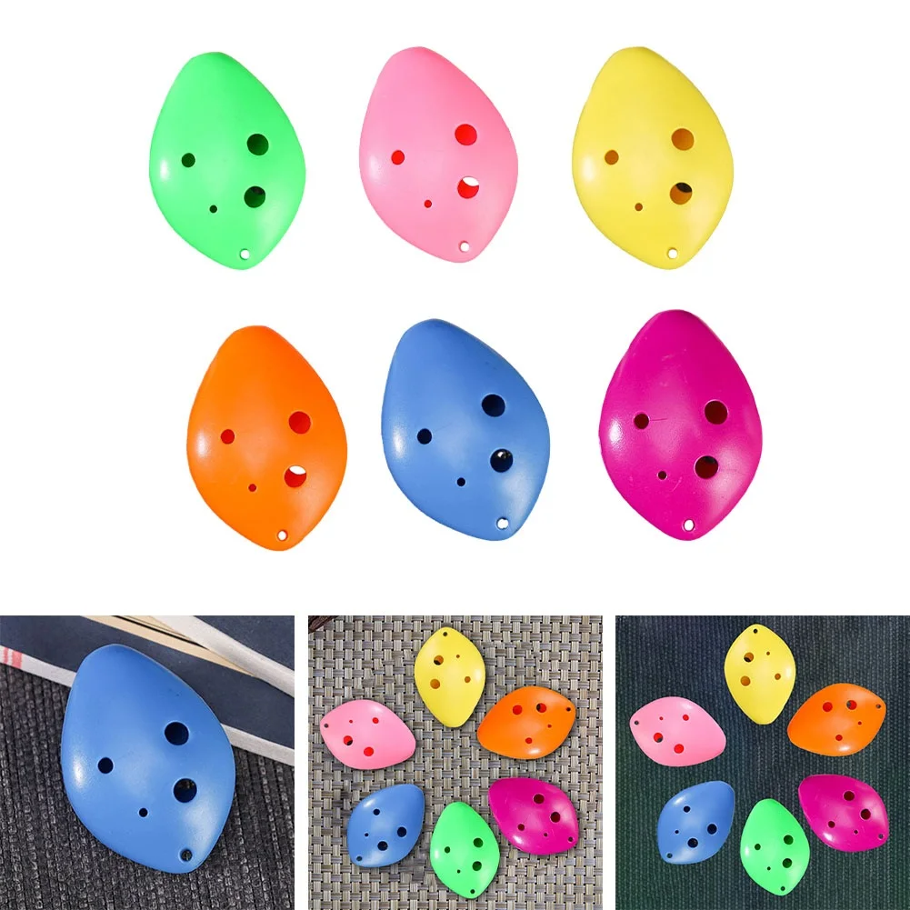 

6 Holes Ocarina Soprano C Key Musical Instruments Plastic Ceramic Okarina With Song Book Neck String Training For Beginners