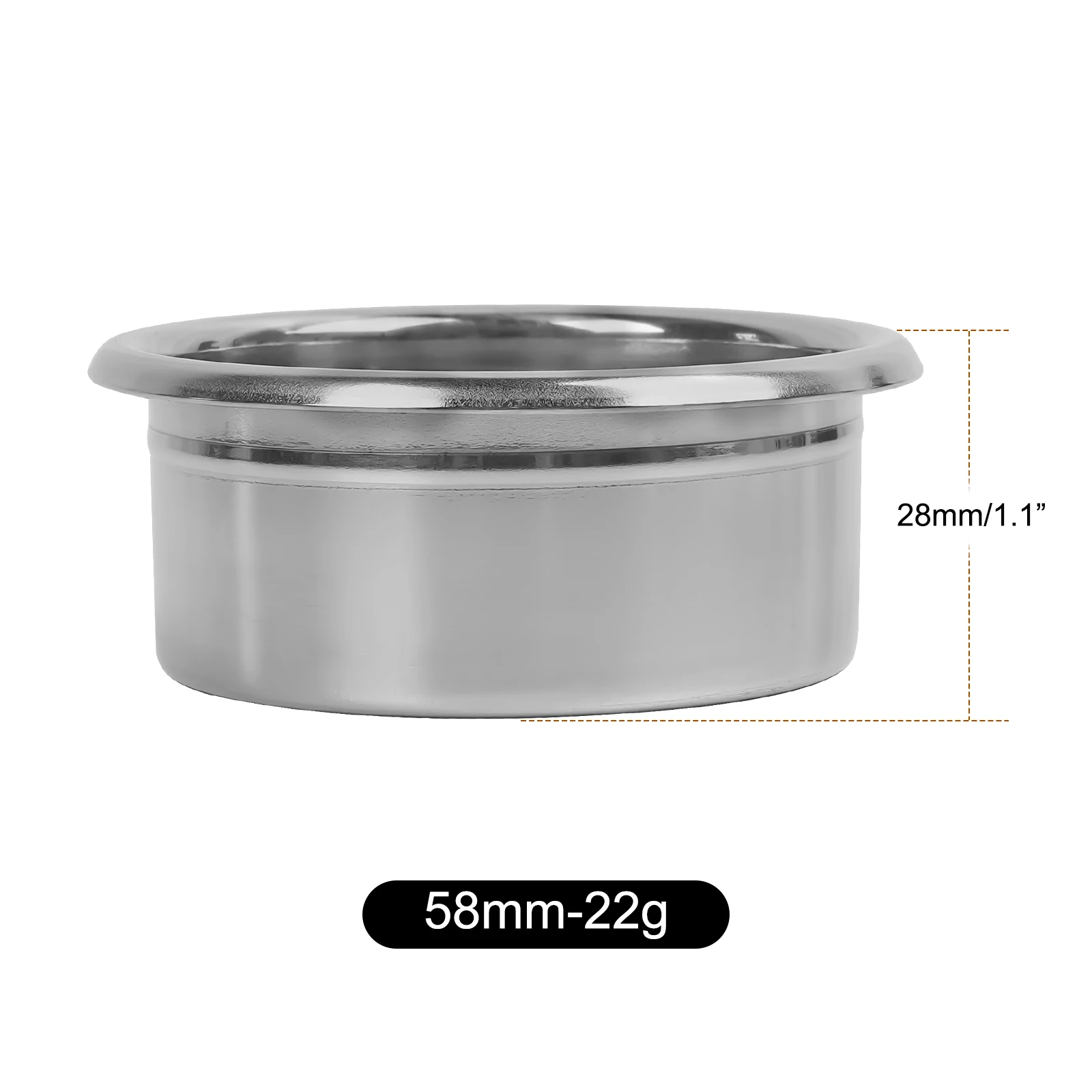 فلتر سلة قهوة اسبريسو بدون قاعدة عالي الدقة من الس...