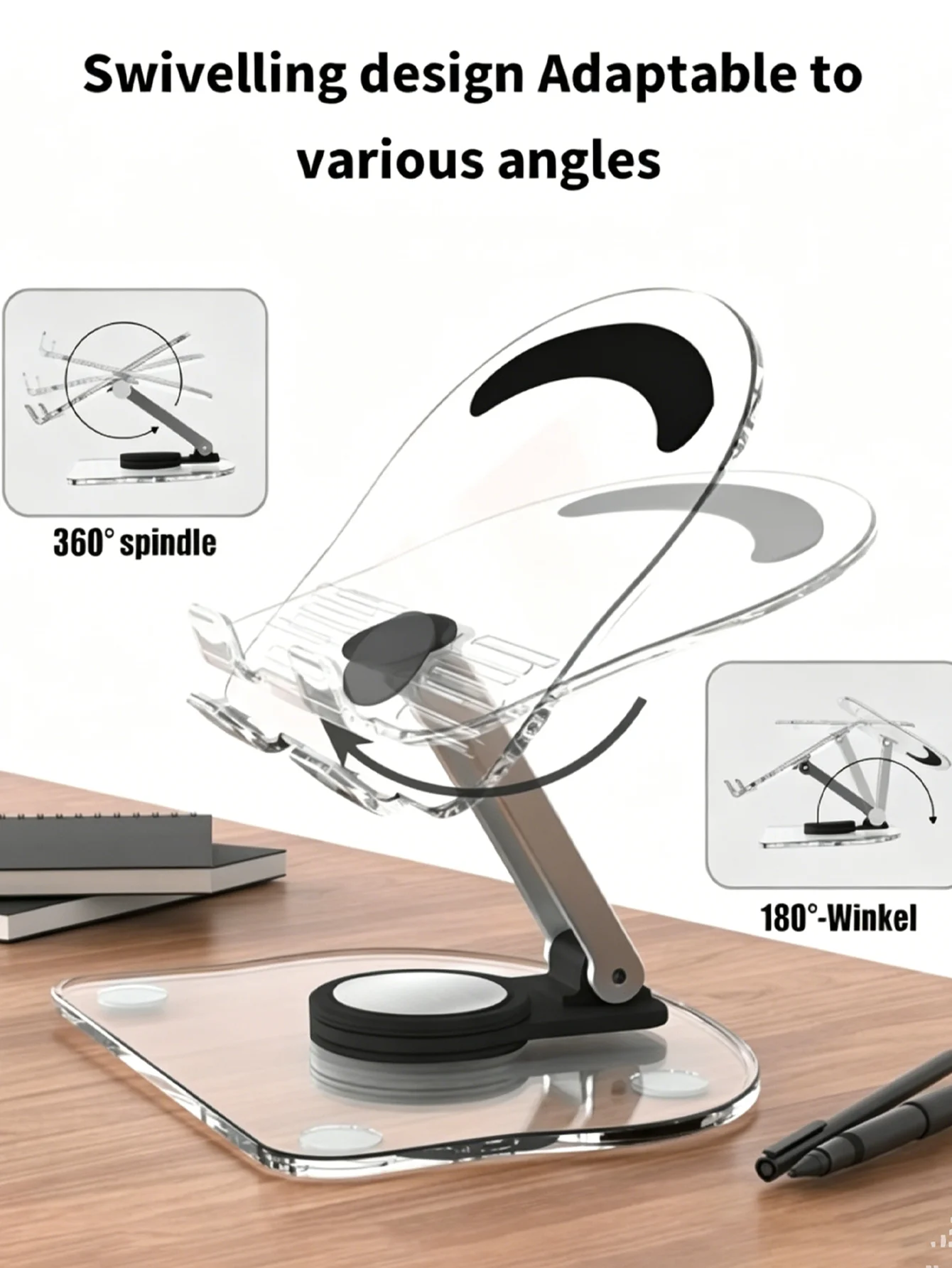 Portable Foldable Stand for Mobile Devices – Compact and Convenient for Home or Travel Use