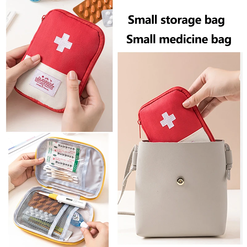 Compact Travel and Home First Aid Kit with Drug Storage and Epidemic Prevention Essentials