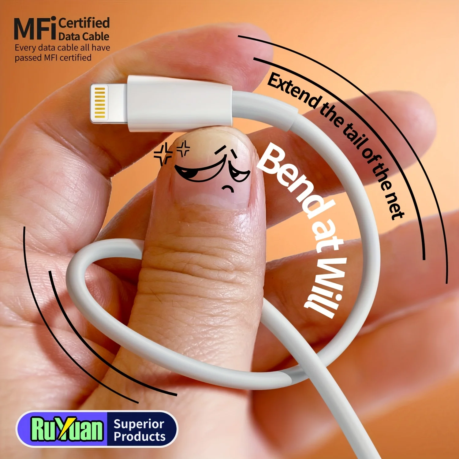Premium MFi Certified Lightning to USB A Charging Cable