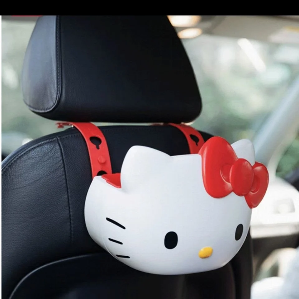 

Sanrio Kawaii Hello Kitty мультяшная корзина для покупок женское хранилище держатель для чашки для воды портативные пластиковые коробки для приема