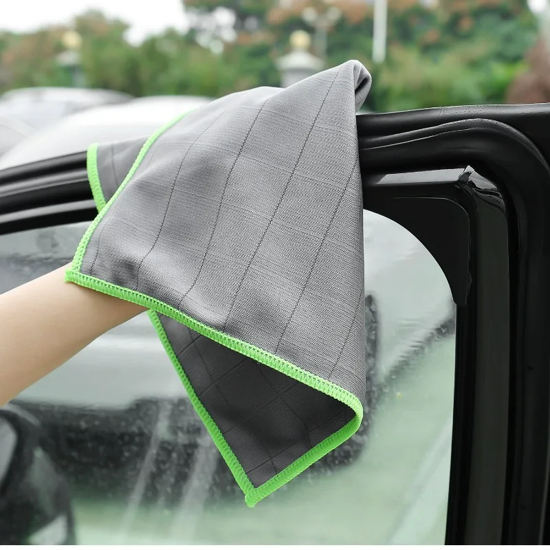 Lint Free Carbon Fiber Cleaning Cloth Glass Window Polishing Streak Free Easy Clean Rag Reusable for Kitchen Dish Car
