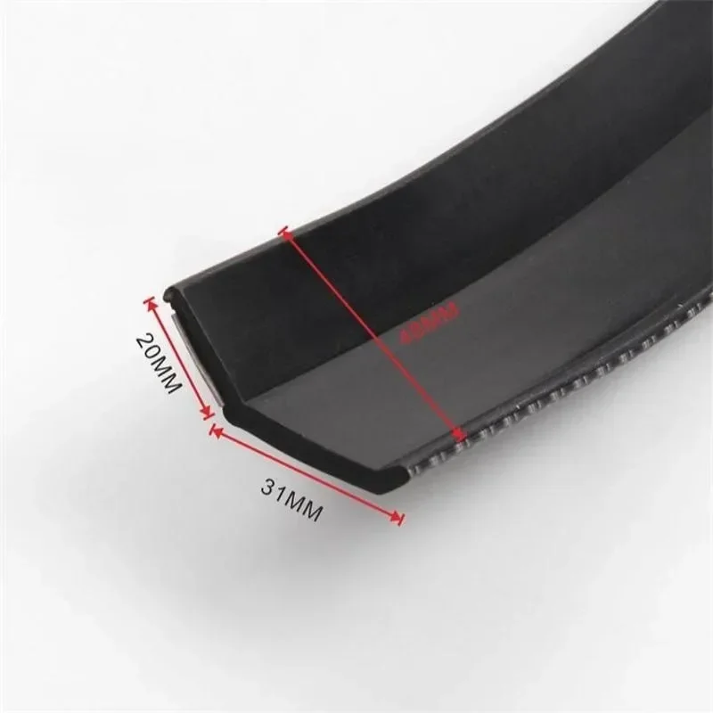 Universal Car Bumper Lip 2.5M Stickers Car Front Bumper Lip Rubber Car Bumper Protectors Exterior Mouldings Bumper Lip Strip