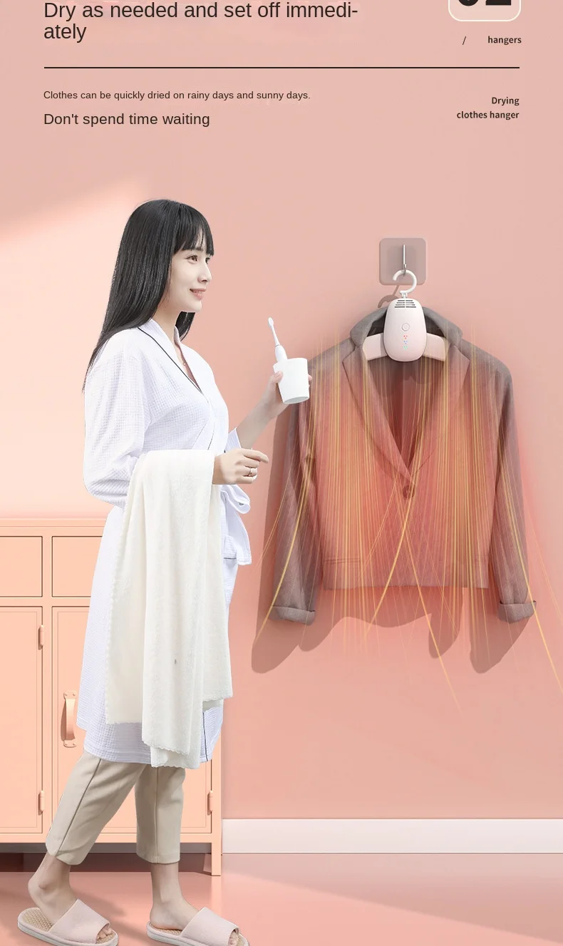 Compact Electric Shoe Dryer, Foldable Clothes Drying