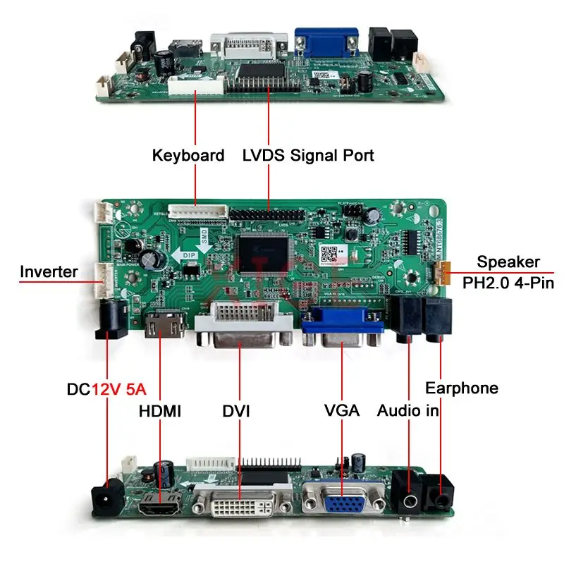 LCD  г WLED LVDS 30  DVI VGA M.NT68676 ÷ Ʈѷ ̺  DIY ŰƮ, LM230WF3 LG 23 ġ 1920x1080