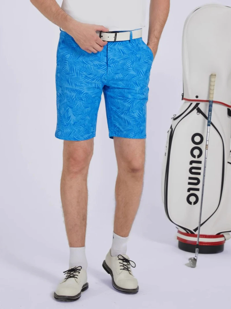 Golf Shorts Mens Summer Slim Fit Baseball Golf Shorts Sweatpants Elastic Sports Wear Fast Dry Casual Trousers