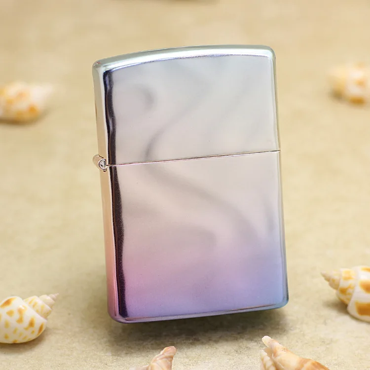 

Оригинальная масляная постепенная цветная Зажигалка Zippo, медная ветрозащитная сигаретная керосиновая зажигалка, подарок, защита от подделки