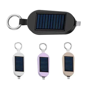 Solar Charger Pocket Solar Power Bank 3000mAh With Keychain Wireles Watch Charging Bank Portable External Battery Pack For Phone