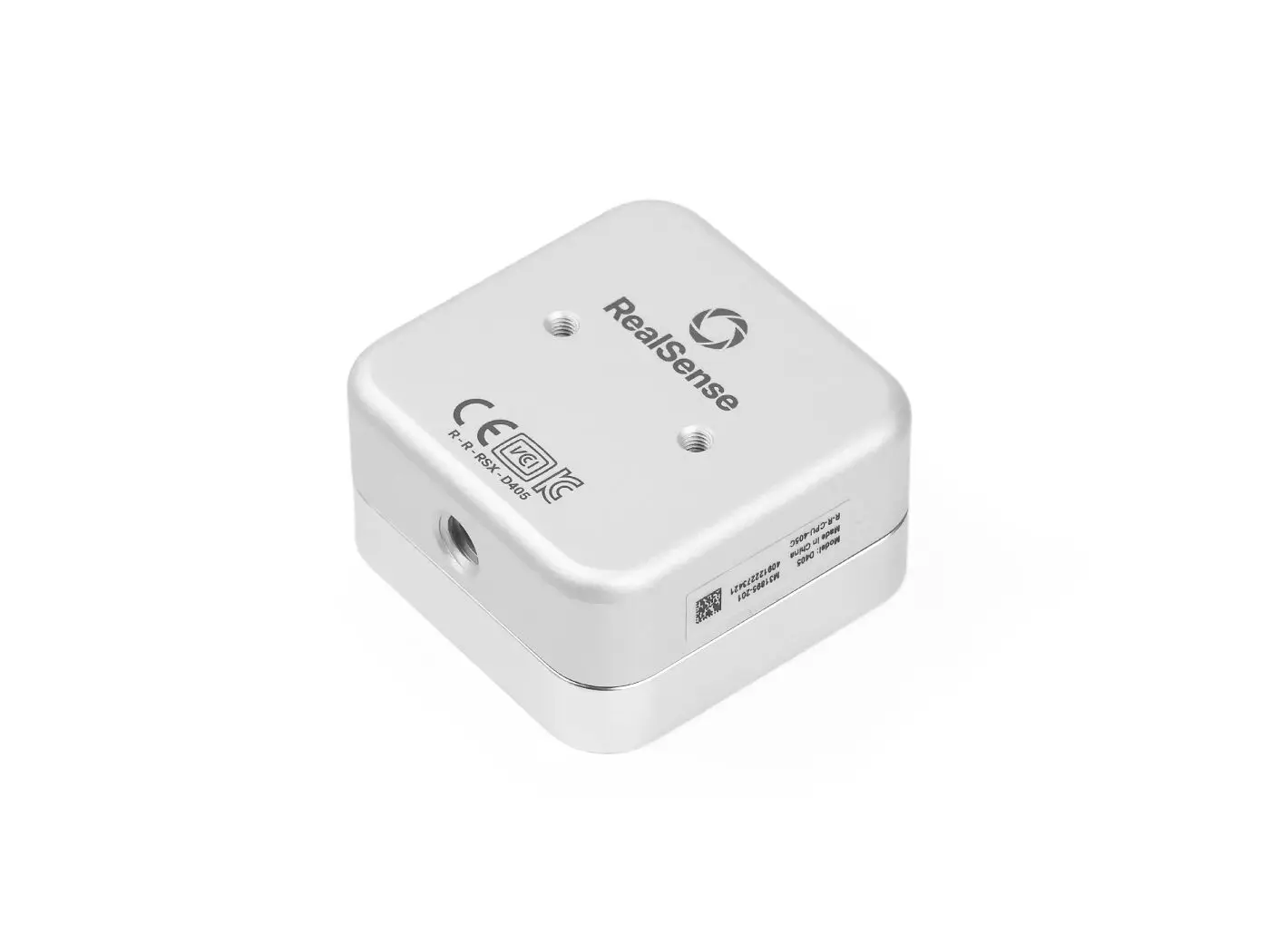 RealSense Depth Camera D405 정밀 로봇공학, 의료 영상, 자동 검사를 위한 단거리 스테레오 카메라 모듈.