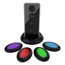 Compact 4 - in - 1 Wireless Key Finder and Anti - Lost Tracker Device (Black)