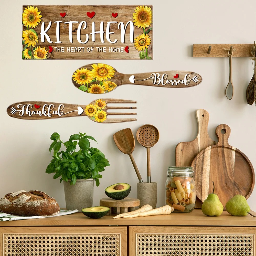 Restaurant Kitchen Wall Stickers Room Wall Decoration Stickers For Bedroom Study Entrance Hallway 4