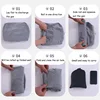 Inflatable Travel Foot Rest Pillow Airplane Train Car Foot Rest Cushion Inflatable Body Pillow Cushion With Storage Bag 4