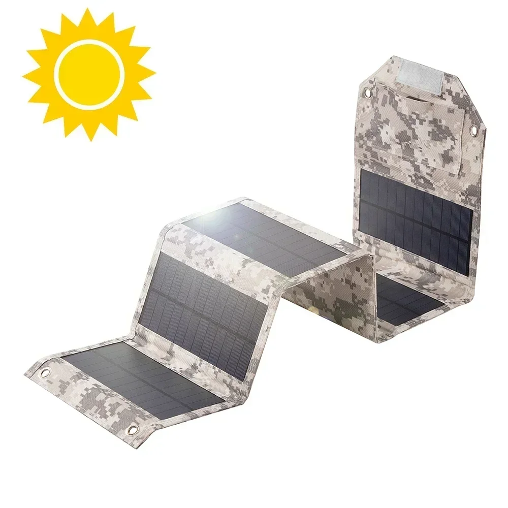 Panel Solar Plegable 100W/60W Cargador USB Portátil