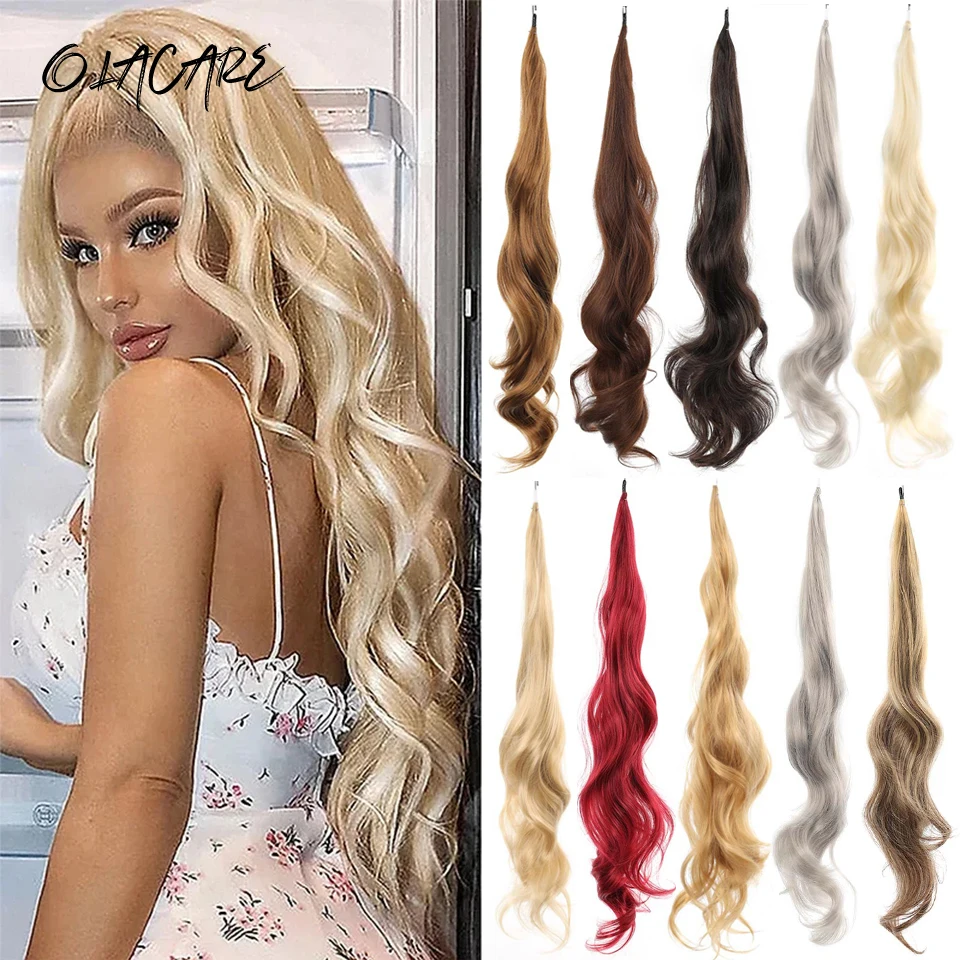 Synthetic Wavy Ponytail Hair Extensions for Women