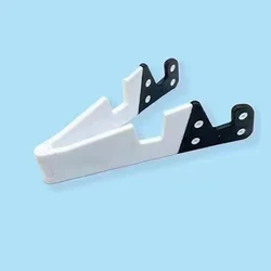 Compact Foldable Phone and Tablet Stand - Adjustable Universal Holder (White)