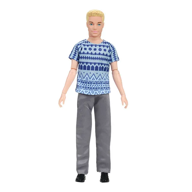 30cm Fashion Ken Doll Full Set 1/6 Multi Jonts Movable Boyfriend with Clothes Suit Children Dress Up Toys - J, Doll with Clothes