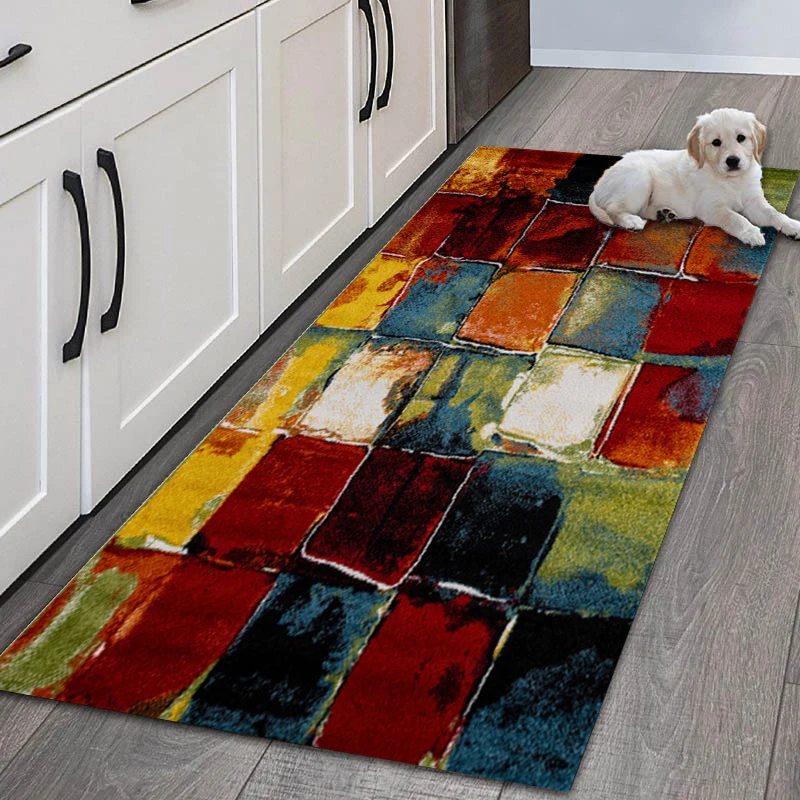 Modern Kitchen Mat Home Entrance Doormat Washable Kitchen Carpet Living