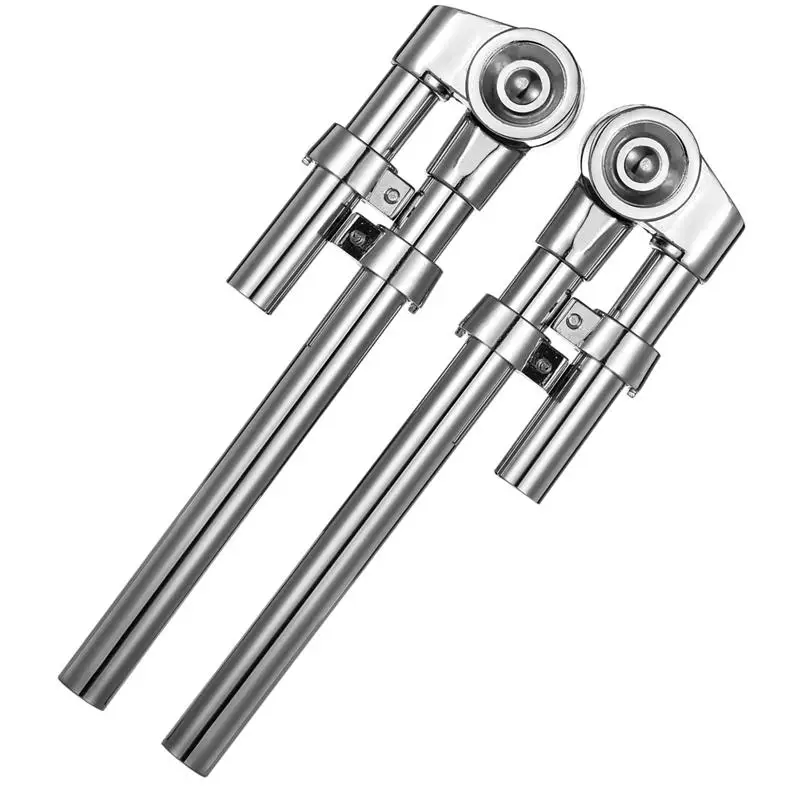 2Pcs Tom Drum Brackets Tom Mount Holder Arm Adjustable Mounting Holder Sturdy Metal Drum Replacement Stand Stable Support
