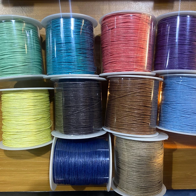10M 27 Colors Wax Cotton Cord Thread String Strap DIY Woven