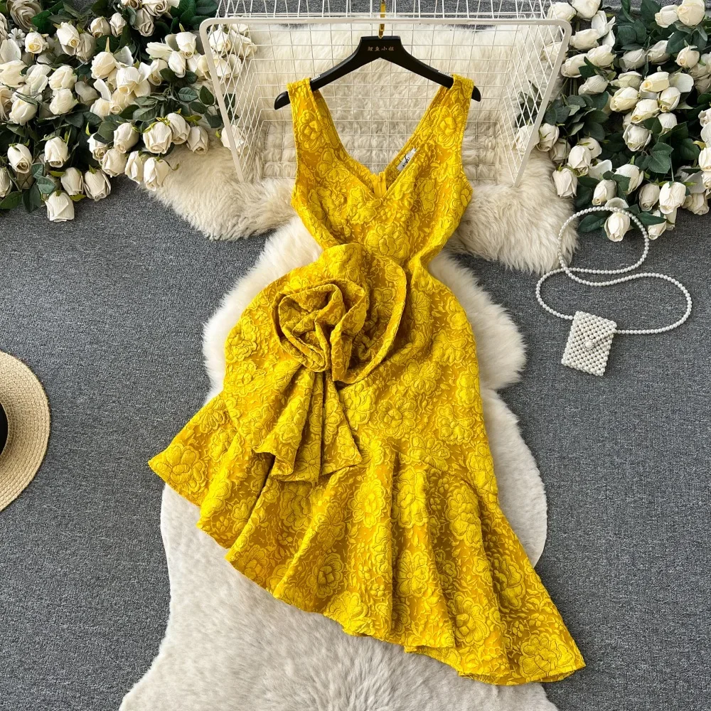 

Elegant Sexy Off Shoulder Asymmetric Slip Dress Fairy A-line Autumn Vacation Vestidos Slim Women Evening Ceremonial Dress