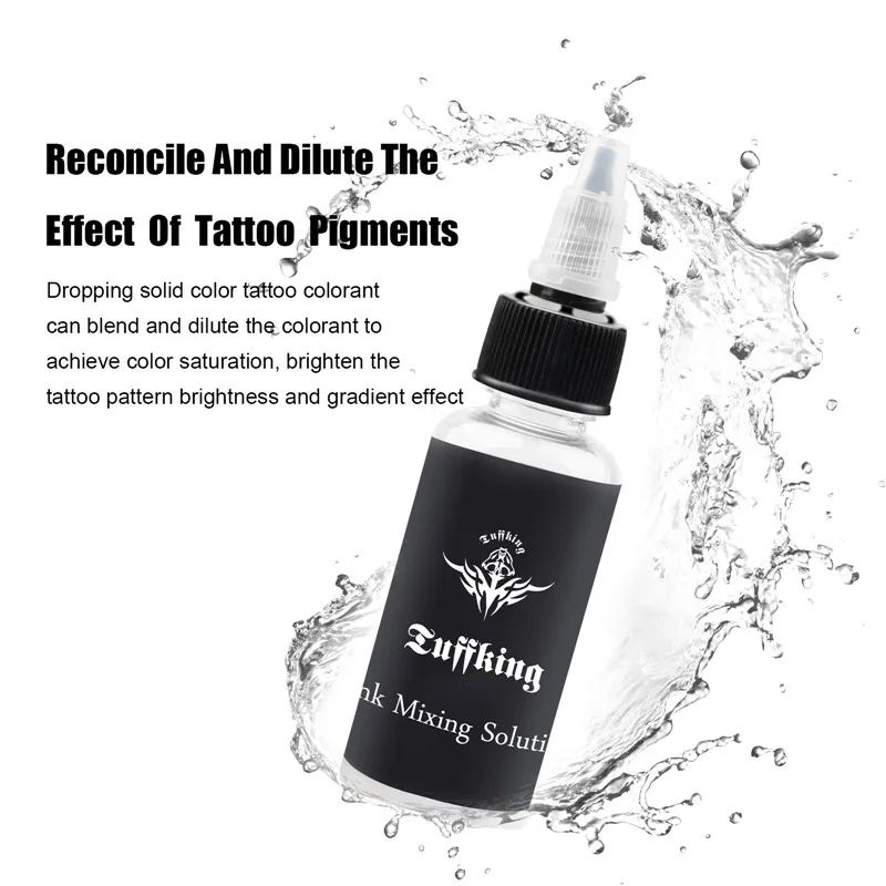 Color Mixing Solution Pigment Tattoo Ink Colorant Blender Diluent Thinner Color Enhancer Tattoo Ink for Makeup Art 30ml