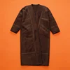 New Islamic Jubba Thobe Saudi Arabian Winter Thick Warm Faux Fur Bisht for Men Cardigan Kimono Coat Kaftan Abaya Muslim Clothing