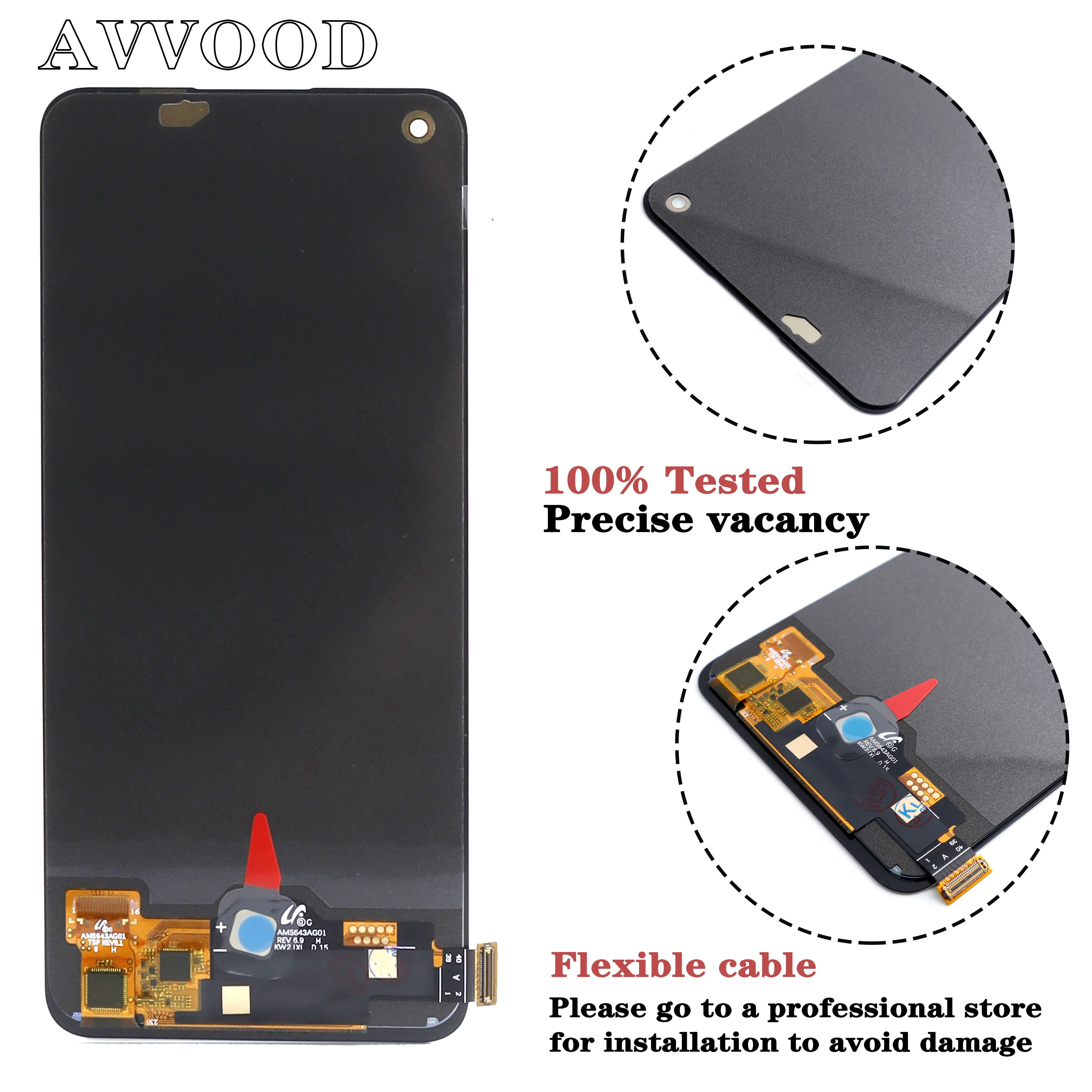 6.43'' OLED for Oppo Reno 7A LCD Display Touch Screen Digitizer