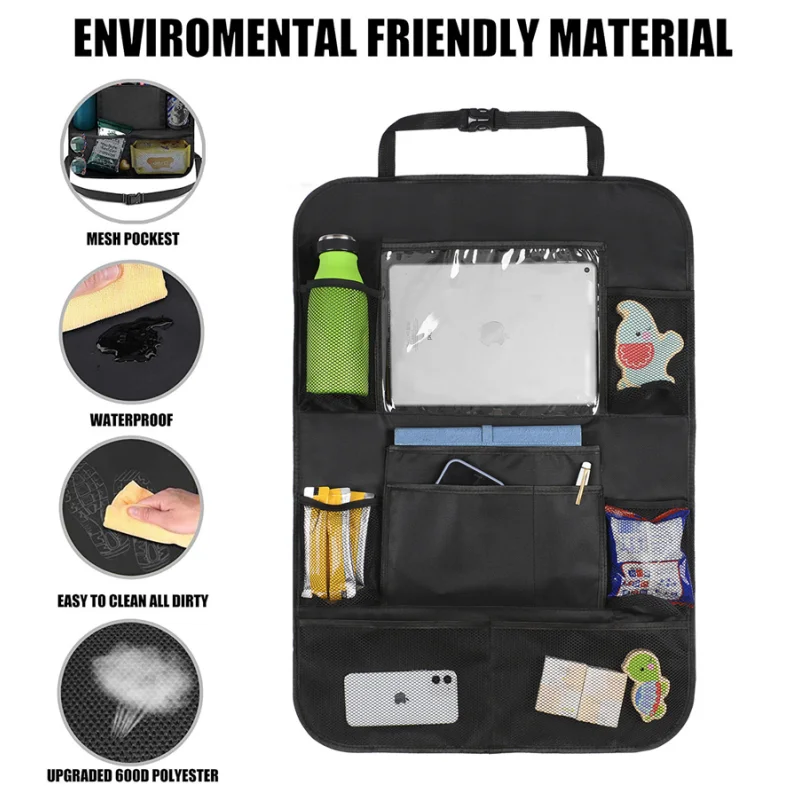 

Car Storage Bag Children Anti-Mud/Kick Auto Seat Cover Cushion Anti-Kick Mat Universal Car Seat Back Organizer Protector Cover