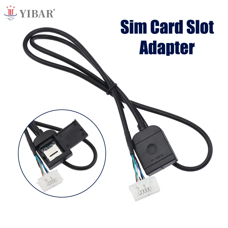 

1pc New Sim Card Slot Adapter For Android Radio Multimedia Gps 4G 20pin Cable Connector Car Accsesories Wires Replancement Part