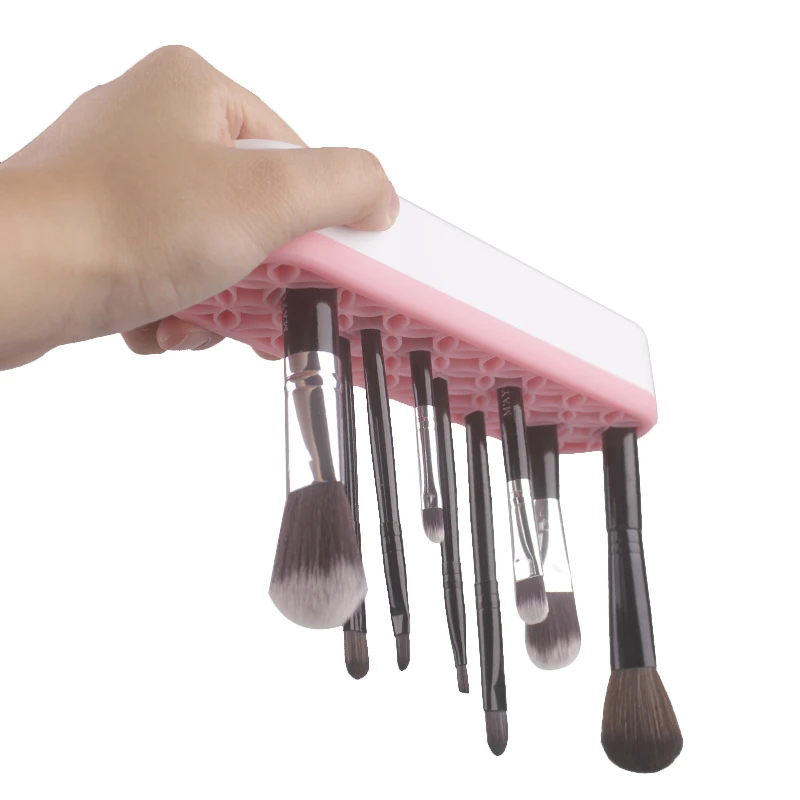 Multi Purpose Silicone Makeup Brush Holder Drying Rack Pen Holder