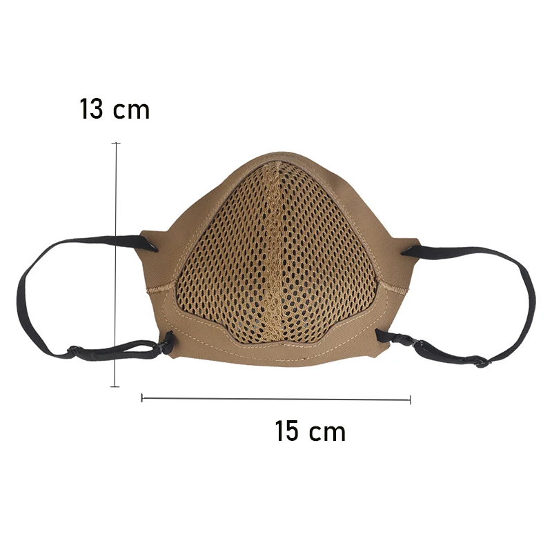 Tactical shooting mask MSK1 silicone mask foldable protective half face mask for shooting training, outdoor hunting 5