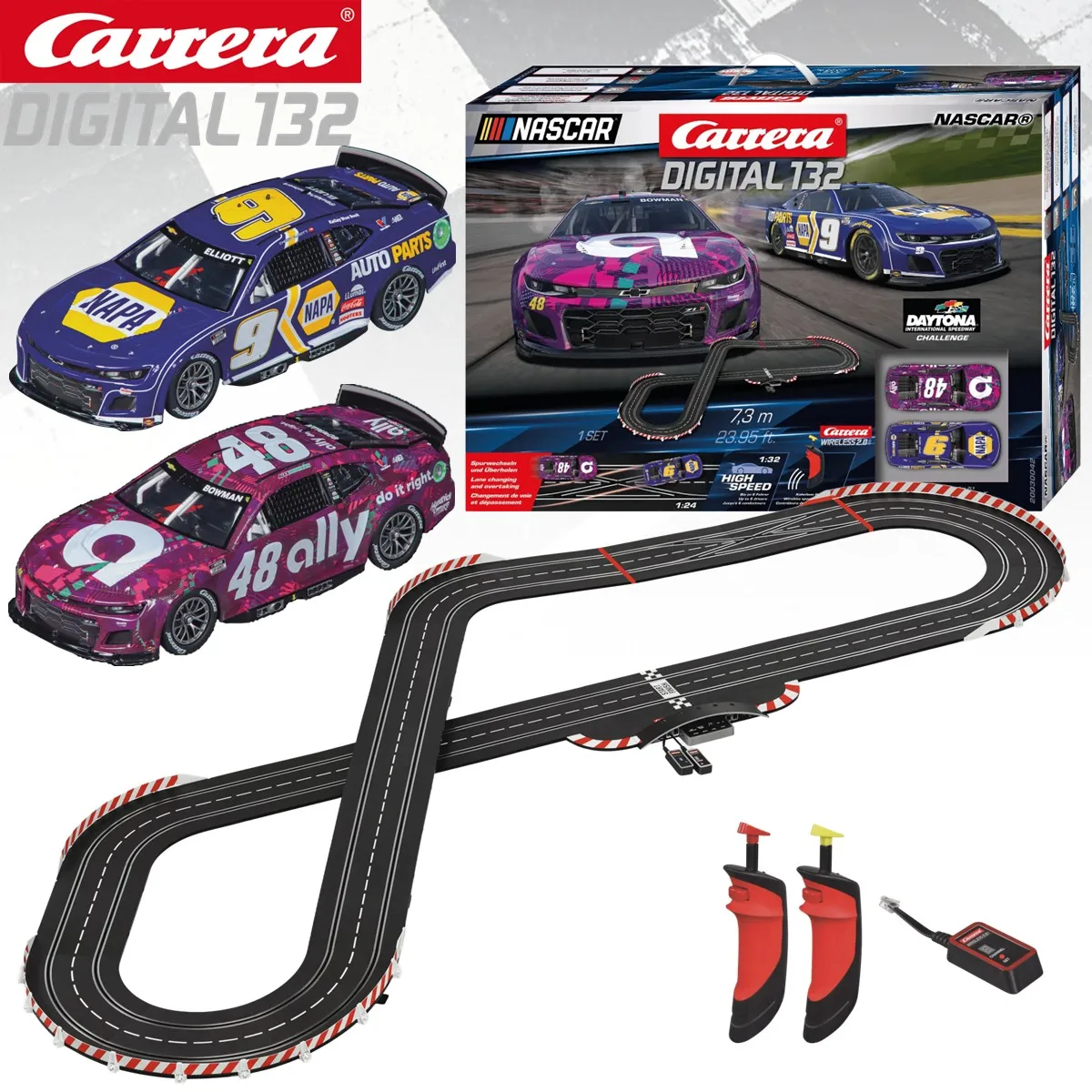 Carrera Digital 132 GTカーセット（美品） Carrera Slot Car Digital132 Set 30031 Retro Grand Prix / 30180 DTM