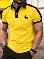 La nouvelle chemise POLO à manches courtes pour hommes pour l'été 2025, décontractée, à la mode, douce et respirante avec impression de motifs 3D 2