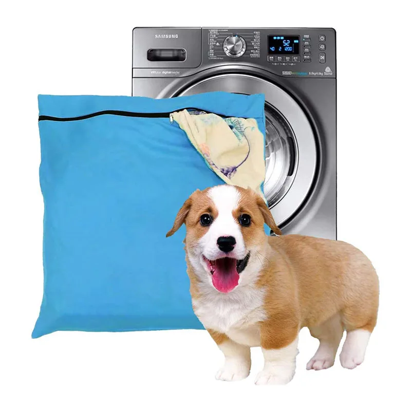 

Twill Polyester Fabric Wash Bag Embroidered New Pet Laundry Wash Bag Home Pets Laundry Storage Bag Washing Machine