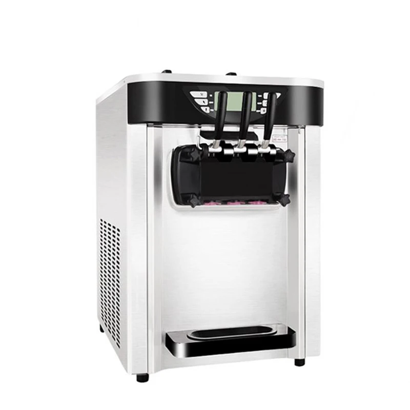 

High Efficient Desktop Ice Cream Machine Three Flavors SoftIce CreamMachine IceCreamMachine