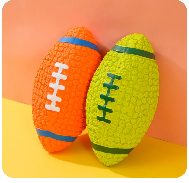 Jouets en Latex pour Chiens - Ballons Rugby, Football, Baseball