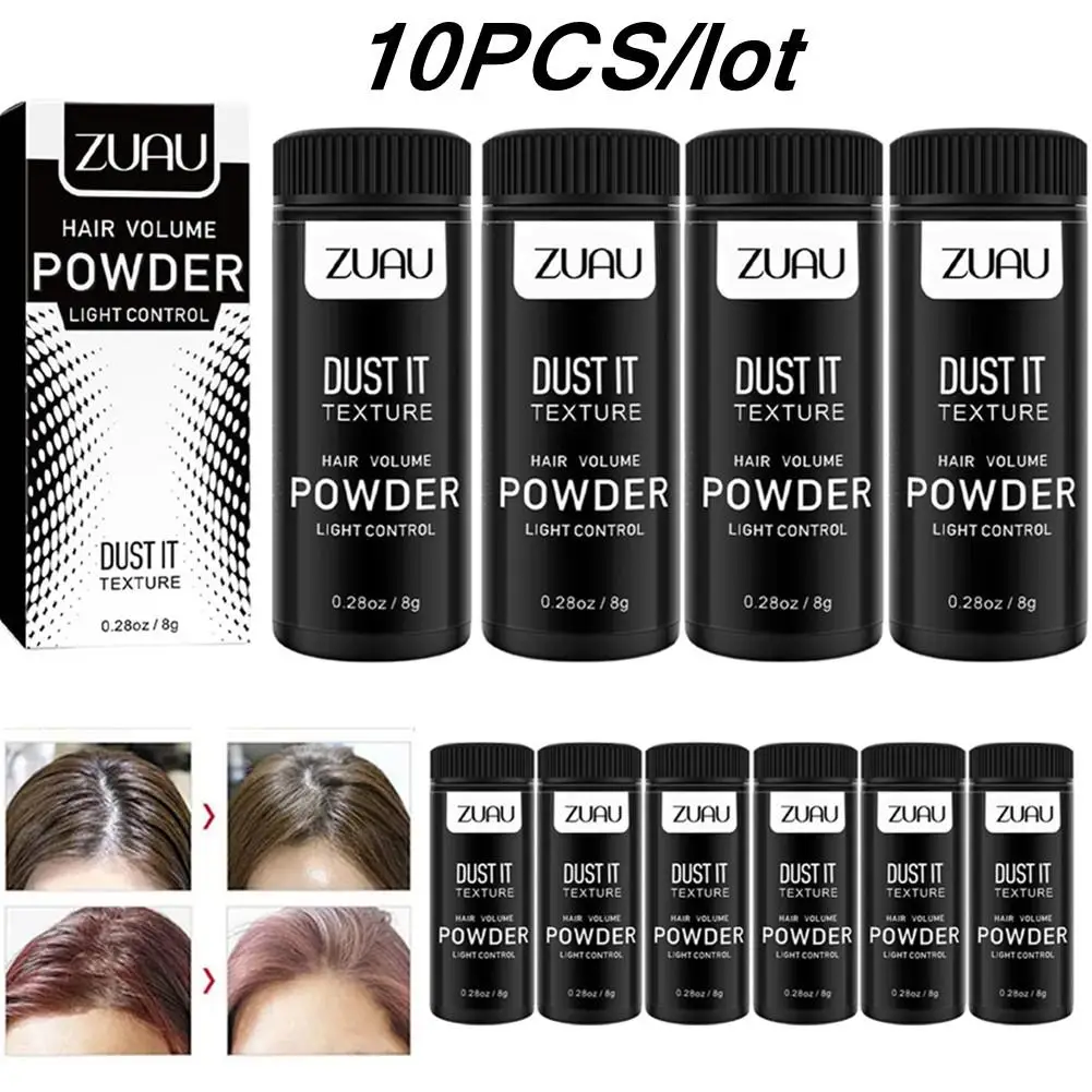 10Pcs Unisex Hair Powder Fluffy Increase Hair Volume Mattifying Powder/Finalize Hair Design Styling Shampoo Hair Powder