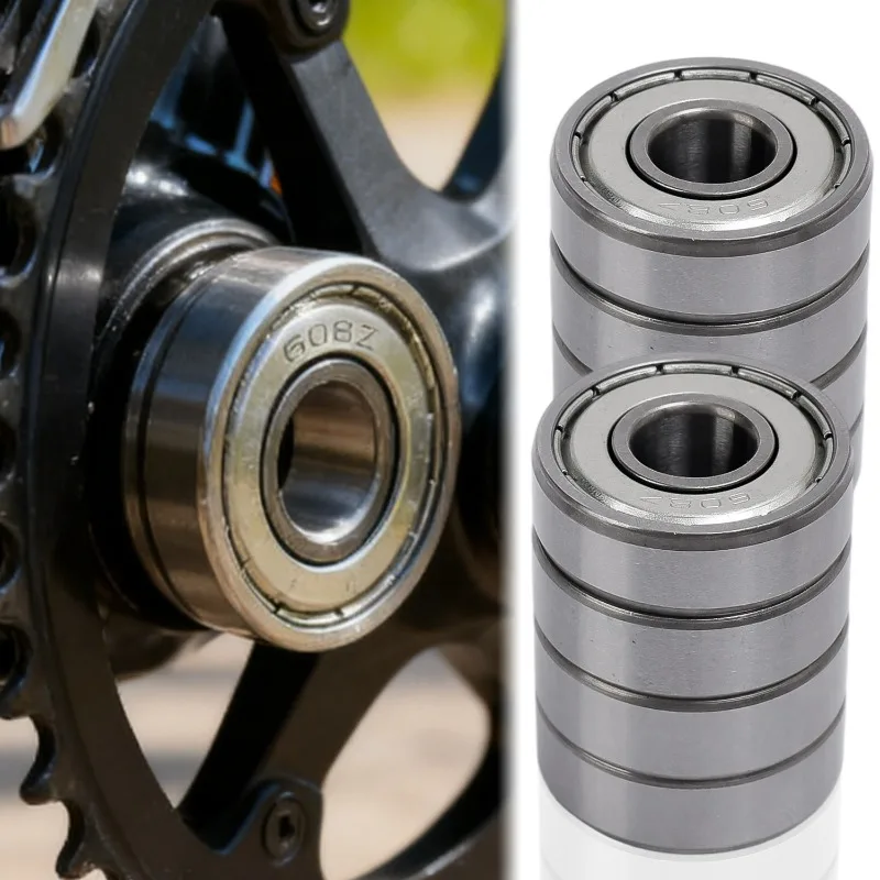 10/5Pcs 608ZZ 608RS Bearings for Electric Scooter Skateboard Wheel High Speed Low Noise Metal Double Shielded Ball Bearings
