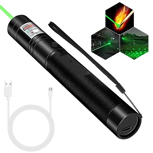 Laser Pointer Pen 10Miles Military Focus Lazer Torch 532nm 1mw, Size: 14