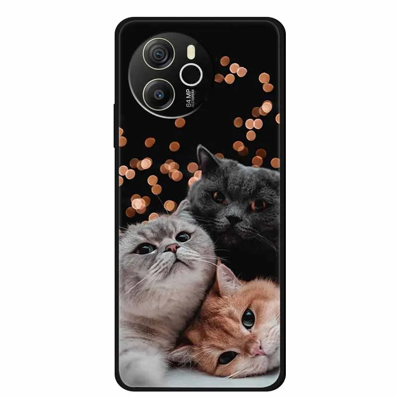Animal Painted Soft TPU Silicone Back Cover - Fashionable Phone Case