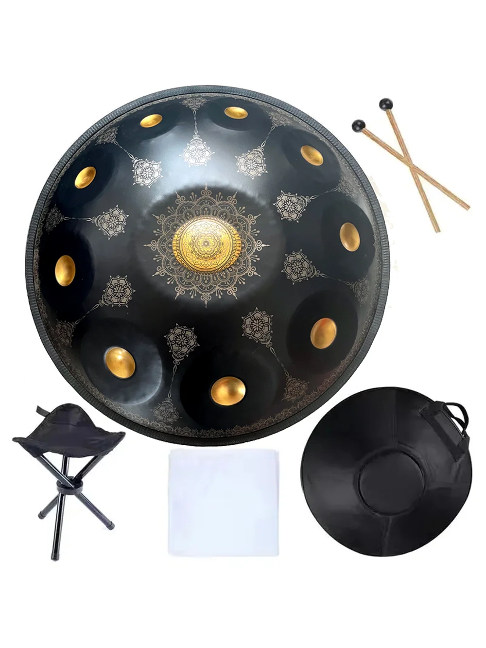 Description Picture 2 of itemAuthentic Drum Instrument for Beginners, Professional Percussion Hand Plate, Authentic, 9, 10, 12notes, 440, 432Hz, 2023New